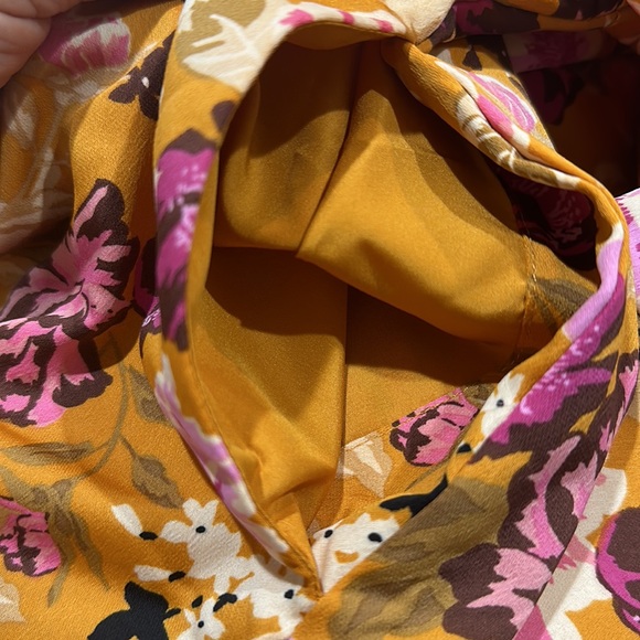 Like new long dress size M. Long sleeve Orange and pink - Picture 10 of 10